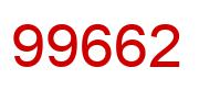 Number 99662 red image