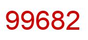 Number 99682 red image