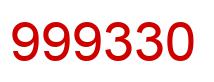 Number 999330 red image