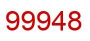 Number 99948 red image