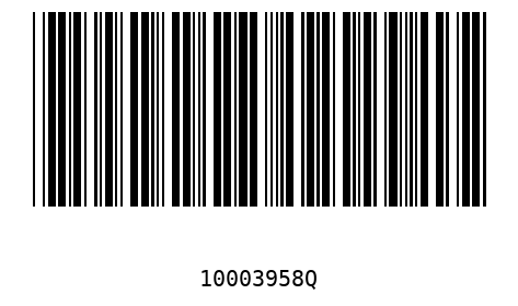Barcode 10003958