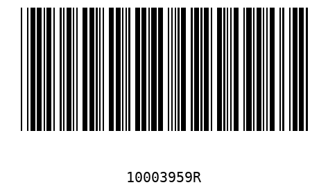 Barcode 10003959