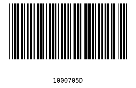 Barcode 1000705