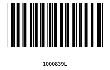 Barcode 1000839