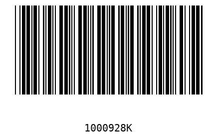 Barcode 1000928