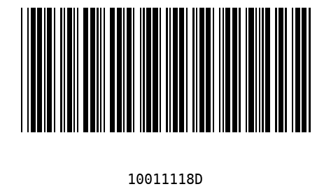 Barcode 10011118