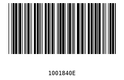 Barcode 1001840