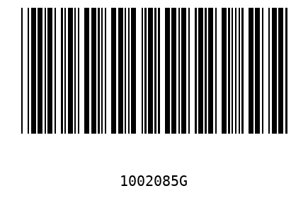 Barcode 1002085