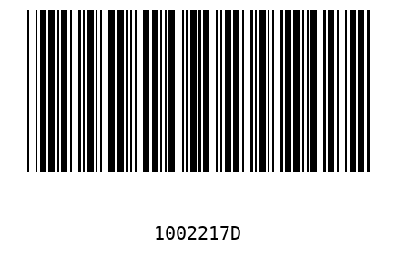 Barcode 1002217
