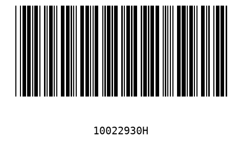 Barcode 10022930