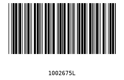 Barcode 1002675