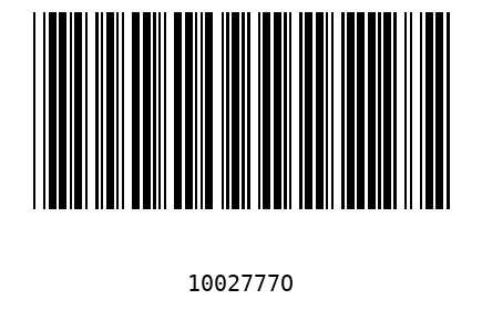 Barcode 1002777