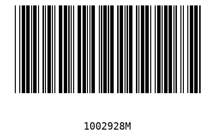 Barcode 1002928