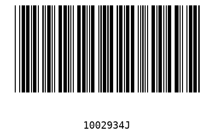 Barcode 1002934