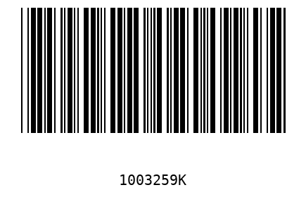Barcode 1003259