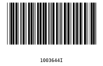 Barcode 1003644