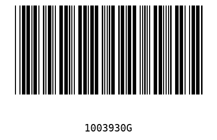Barcode 1003930