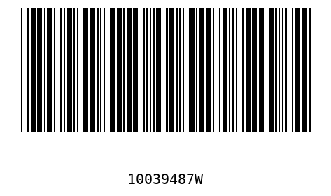 Barcode 10039487