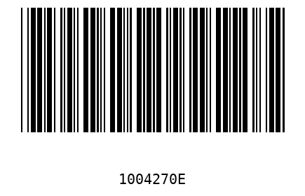 Barcode 1004270