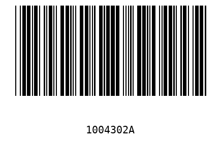 Barcode 1004302