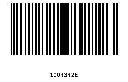 Barcode 1004342