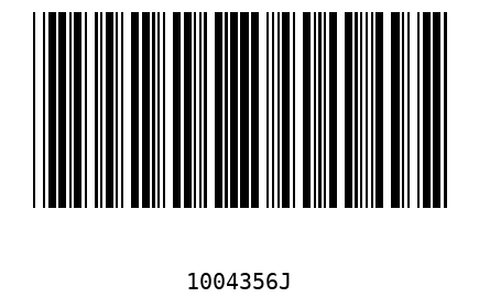 Barcode 1004356