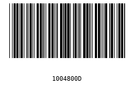 Barra Código 1004800