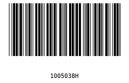 Barcode 1005038
