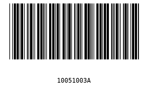 Bar code 10051003