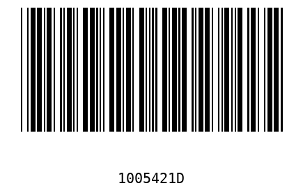 Barcode 1005421