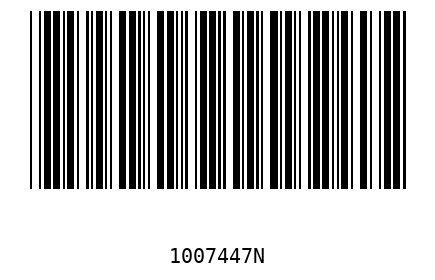 Barcode 1007447