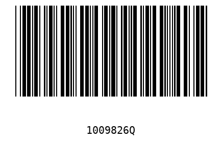 Barcode 1009826