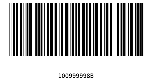Barcode 100999998