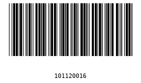 Bar code 10112001
