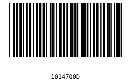 Barcode 1014700