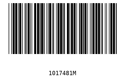 Barcode 1017481
