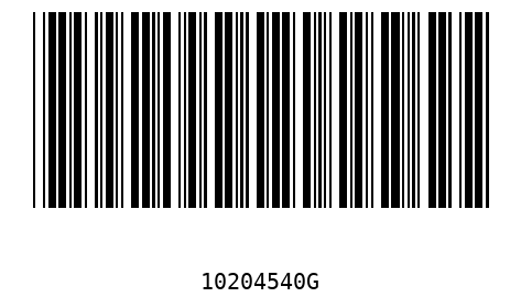 Barcode 10204540