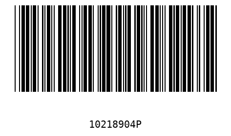 Barcode 10218904