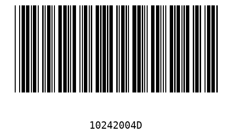 Bar code 10242004