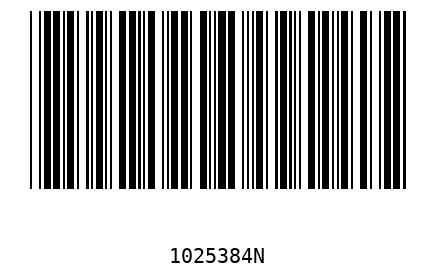 Barcode 1025384