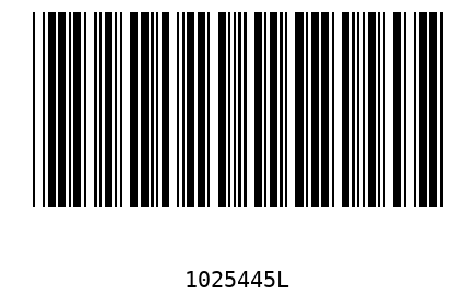 Barcode 1025445