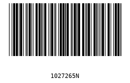 Bar code 1027265