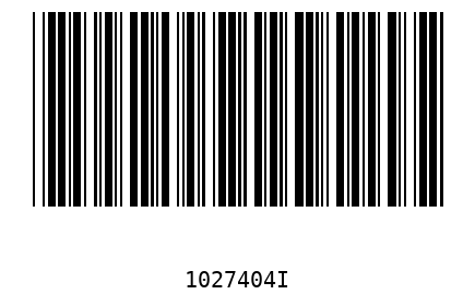 Barcode 1027404