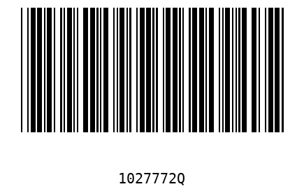 Barcode 1027772