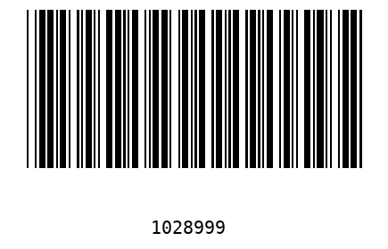 Bar code 1028999