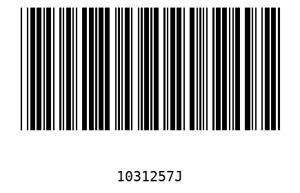 Bar code 1031257