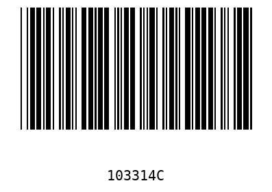 Barcode 103314