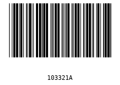 Barcode 103321