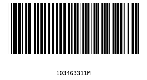 Barcode 103463311