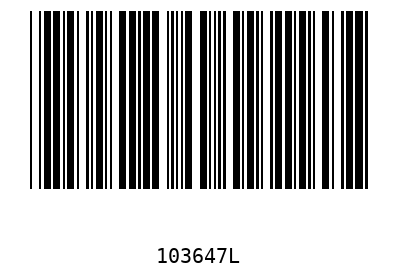 Barcode 103647
